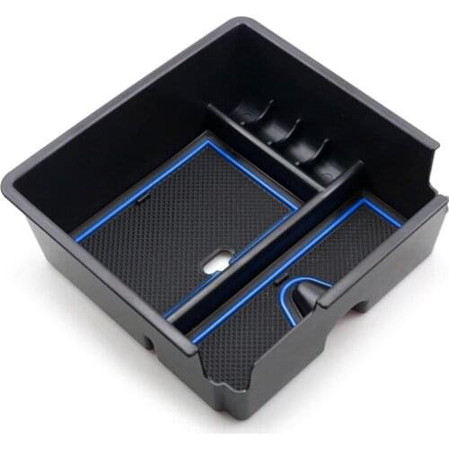 Center Console Organizer Tray for 2019 2020 2021 Ford Ranger Armrest Storage Box Insert Tray Car Accessories