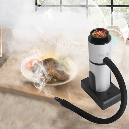 Food Cold Smoke Generator Portable Molecular Cuisine Smoking Gun Meat Burn Smokehouse Cooking For BBQ Grill Smoker Wood