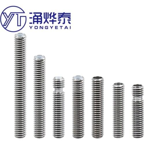 YYT 5PCS 3D printer hose DIY accessories long hose Makerbot MK8 hose nozzle M6x30 40 50 PTFE tube