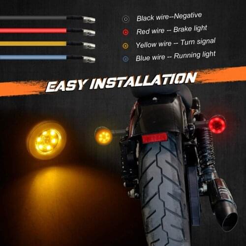 Universal Motorcycle Blinkers LED Turn Signals Light Switchback Running Lights DRL Indicators Compatible for 12V