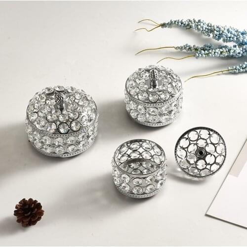 Vintage Beauty Box Make up Jewelry Cosmetic Nail Silver Storage Box 10x10cm