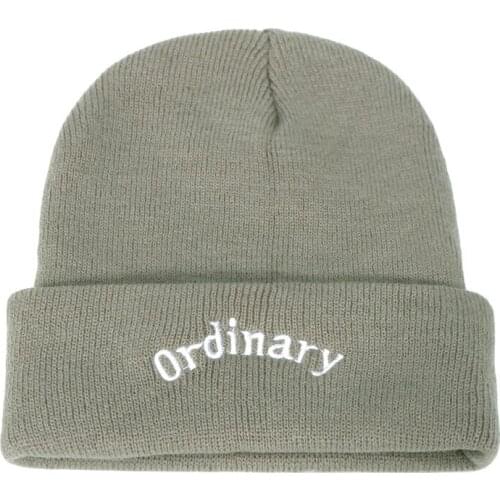 Winter Knitted Skullies Beanies Winter Letter Soft Hip Hop Hat For Men Women Casual Beanies Bonnet Unisex Solid Cap Knitted Hat