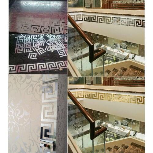 10pcs/set 3D Mirror Geometric Baseboard Wall Sticker Acrylic Home Decoration Stickers for Wall Art Decor Self-adhesive Diy Mural