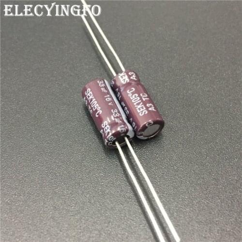 100pcs 33uF 16V33uf TEAPO SEK Series 5x11mm 16V33uF Aluminum Electrolytic Capacitor