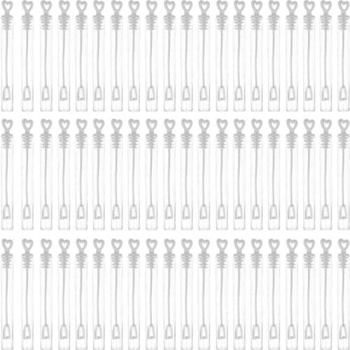 100pcs Love Heart Wand Tube Bubble Soap Bottle Playing Fun kid Toy Wedding Decor Compact and Portable Carry Convenient