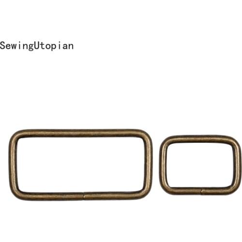 20PCS Metal Adjustable Rectangle D Ring Belt Ribbon Buckle for Backpacks Shoes Bag Cat Dog Collar Buckles DIY Accessories