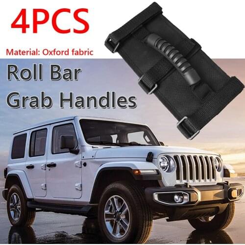 4pcs Roll Bar Grab Handles for Jeep Wrangler YJ LJ TJ JK JL Gladiator JT 87-20 High-quality Car Inner Door Panel