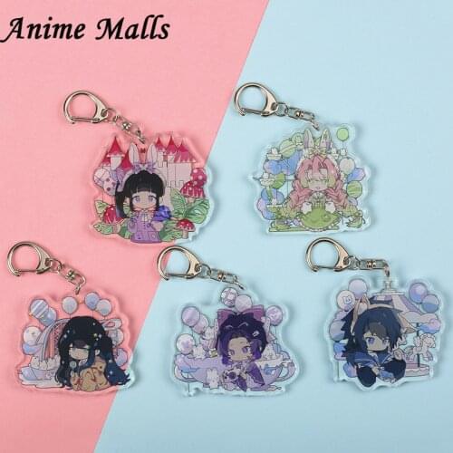 Anime Demon Slayer: Kimetsu No Yaiba Key Chains Cosplay 2021 New Acrylic Pendant Keyring