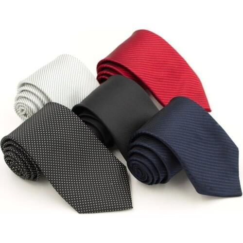 The Big 8 cm Formal Fashion Striped Dots Ties For Men Neck tie Brand Red Black Sliver Gravata Business Wedding Party Cravat