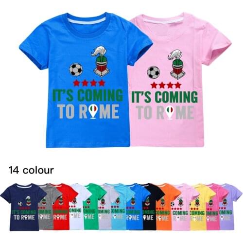 Its Coming To Rome Kids Clothes Girls 10 To 12 Teenage Cotton Toddler Shirts Baby Girls Summer T Shirt Children Tops Costumes