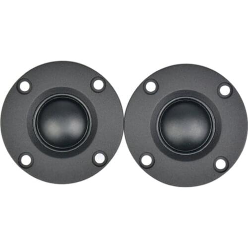 JABS 2Pcs Tweeter 1.5Inch 6Ohm 30W Dome Silk Film Tweeter Hifi Treble Speaker Audio Loudspeaker with Heatsink