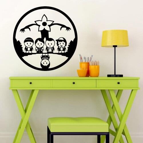 Movie Wall Stickers Modern Stranger Things Vinyl Art Wall Decals Home Decoration Accessories For Living Room Teen Room Z091