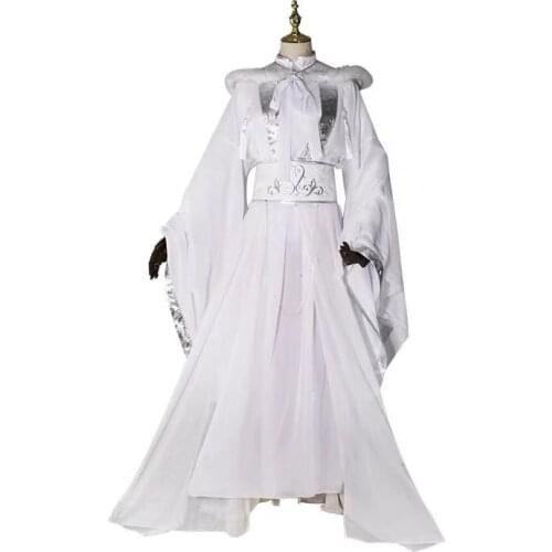 Anime Tian Guan Ci Fu Xie Lian Cosplay Costume Outfit Chu Wanning White Hanfu Chinese Ancient Costumes Unisex
