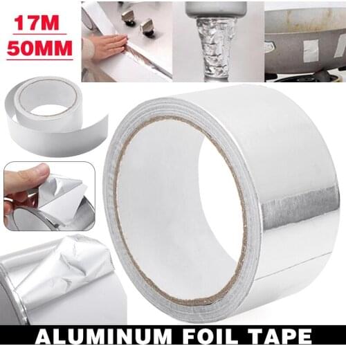 Aluminum Foil Tape Heat resistance Duct Repairs High Temperature Resistant Foil Adhesive Tape Useful Adhesive Sealing Tapes