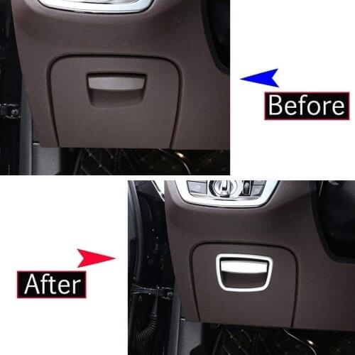 Left Hand Driver ABS Plastic Glove Storage Box Sequins Trim Cover For LHD BMW New 5 Series G30 2017 2018