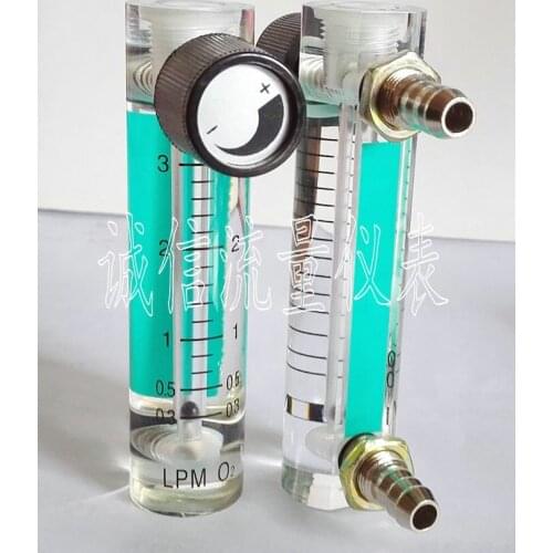LZM-6T Oxygen Bar Flowmeter 0.3-3L/min Small Circular Flowmeter