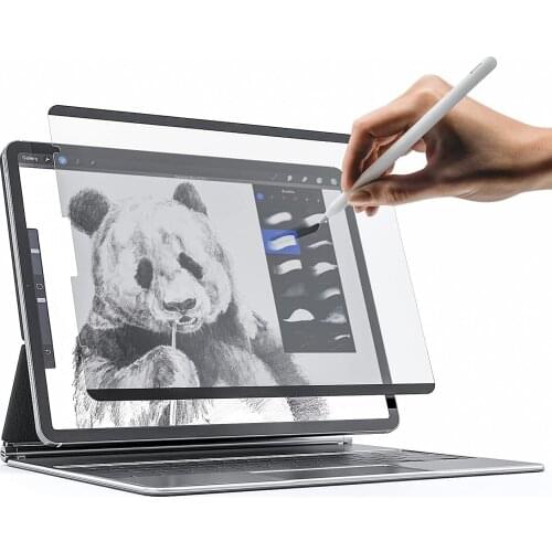 Magnetic Like Paper Screen Protector for iPad Pro 11 10.9 12.9 Removable & Reusable Matte Protective Film for Writing/Drawing