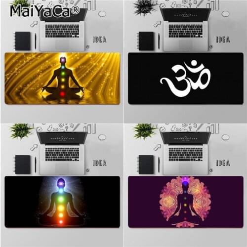 Maiya Top Quality Aum Om Yoga Rubber Mouse Durable Desktop Mousepad Free Shipping Large Mouse Pad Keyboards Mat