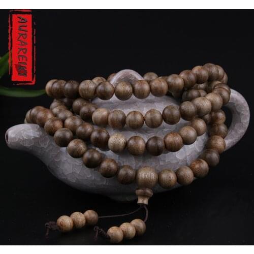 Malaysia Agilawood Rosary Bracelet 108 Mens And Womens Necklace Buddha Beads Tibetan Buddhist Prayer Beads Bracelet
