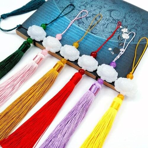 100pcs/lot about 12.5cm wholesale Dark red color polyester Charm tassel for home decore curtain fitting bookmark curtains 2035