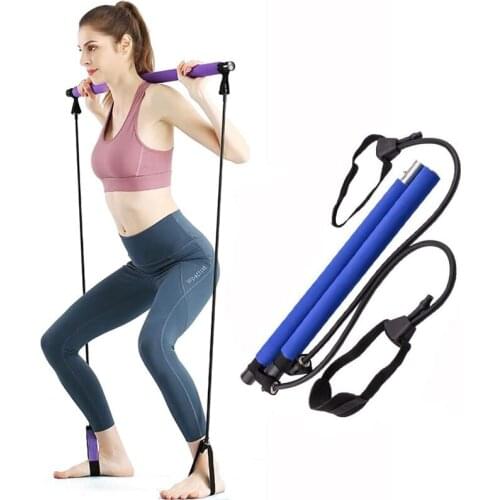 Pilates Multifunctional fitness Bar Portable body sculpting pull-up resistance training stick Home Gym Body Workout equipment