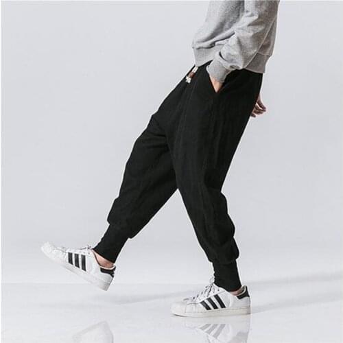 Men Casual Pants 2020 Fashion Casual Bottoms Male Adult Harem Pants Loose Fit Trousers Male Streetwear Spring Autunm Hot Sale