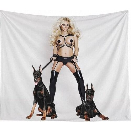 Wall Decoration Sexy Artistic Bad Girl Body Art Poster Wall Art Tapestry Canvas Painting Flags & Banners Bedside Wall Hanging
