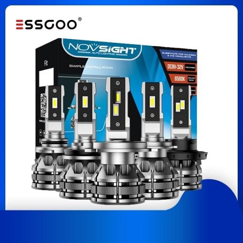 NOVSIGHT Led H7 Car Headlight Bulbs H11 led Turbo Lamp H4 H1 H3 H13 9005 9006 HB4 HB3 9007 HB5 Auto light 15000LM 6500K Headlamp