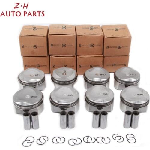 NEW Piston & Rings Assembly 079 107 065 DC For VW Touareg Audi A6 A5 S5 S6 A8 Q7 4.2L V8 PIN 20MM 077 198 151 L 079 107 066 DC