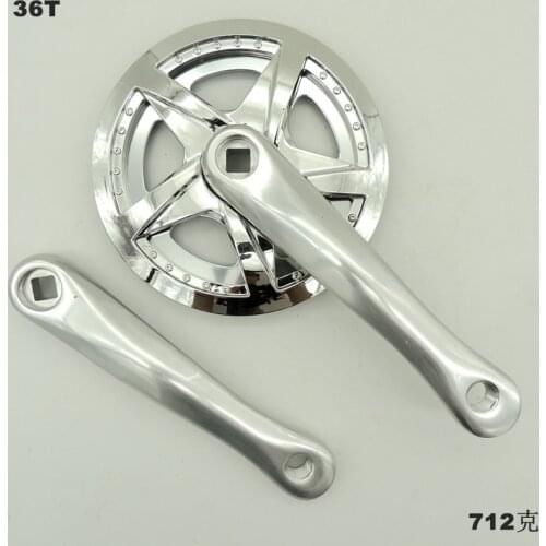 36T Single Speed Crankset MTB Bike 165mm Crank Platte Aluminum Alloy Chainring Chainwheel Crank Set Accessories