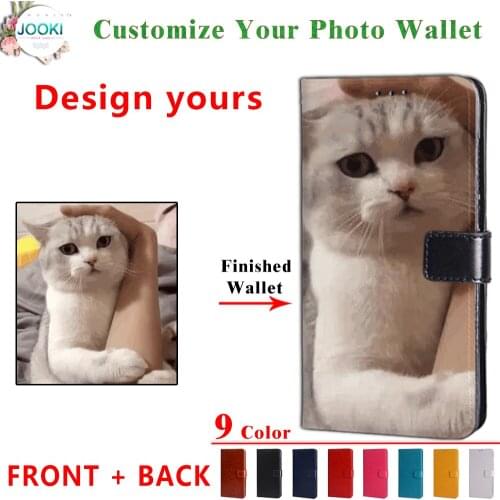 Personalised photo Case For ZTE Blade 20 smart Luxury Leather Flip Card Wallet Phone Cover For ZTE 20smart Custom Photo Case