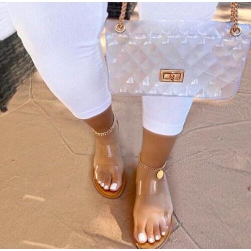 Outdoor leisure beach sandals Spring/Autumn 2020 new double-layer leather graffiti printed flat non-slip durable slippers