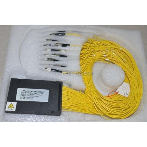 Free Shipping GPON EPON 2.0mm 1.5M 1x64 ABS Box 1 64 FC/UPC Connector Fiber Optical PLC Splitter