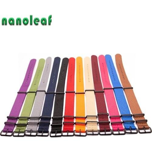 18MM 20MM 22MM 24MM Watch Replacement Strap for NATO Watch Band Premium Nylon Wristband with Black Matte Buckle