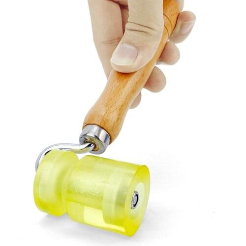 50mm Rubber Wallpaper Roller Edge Seam Roller Flat Pressure Roller Hand Roller Vinyl Roller for Install Wallpaper, Vinyl