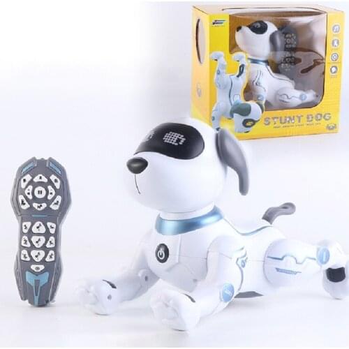 Remote Control Dog RC Robotic Stunt Puppy Dancing Programmable Smart Toy with Sound Interactive Gift