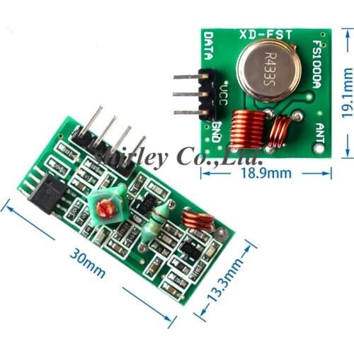 Connector 433Mhz RF Transmitter and Receiver Module Link Kit for ARM/MCU WL DIY 315MHZ/433MHZ Wireless for arduino Diy Kit