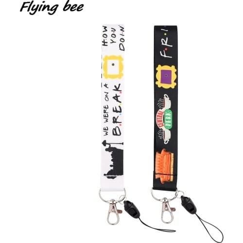 X1929 TV Show Friend Fashion Short Lanyard Badge ID Lanyards Mobile Phone Rope Key Lanyard Neck Straps Accessories Friend Gifts