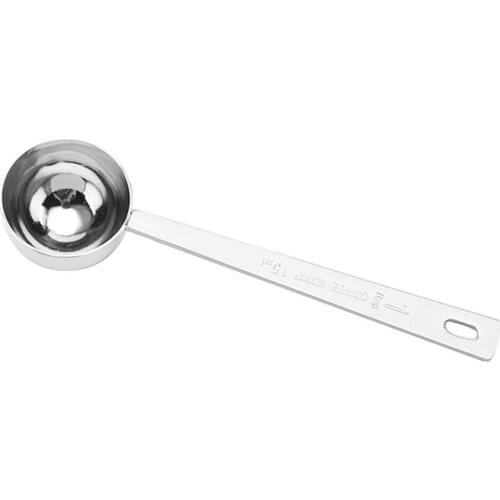 1 X Coffee Scoop 30ml Long Handle Stainless Steel Milk Coffee Powder Scoop Measuring Spoon In Stock Drop Shipping