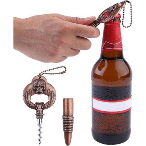 1PC New Multifunctional Skull Beer Bottle Opener Wine Beer Bottle Opener Can Opener Kitchen Wine Accessories Bar Tools
