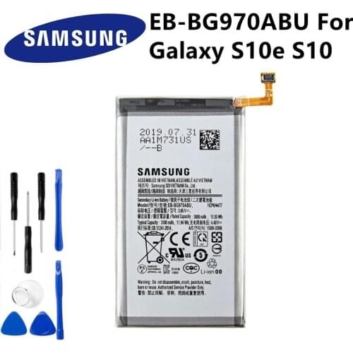 100% Genuine Battery EB-BG970ABU For Samsung Galaxy S10e S10 E SM-G970F/DS SM-G970F SM-G970U SM-G970W G9700 3100mAh