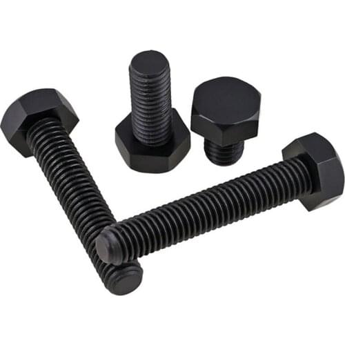 20pcs M5 M6 M8 Black Nylon Screws Full Thread Outer Hex Insulation Screws Plastic Bolt Length 10-60mm
