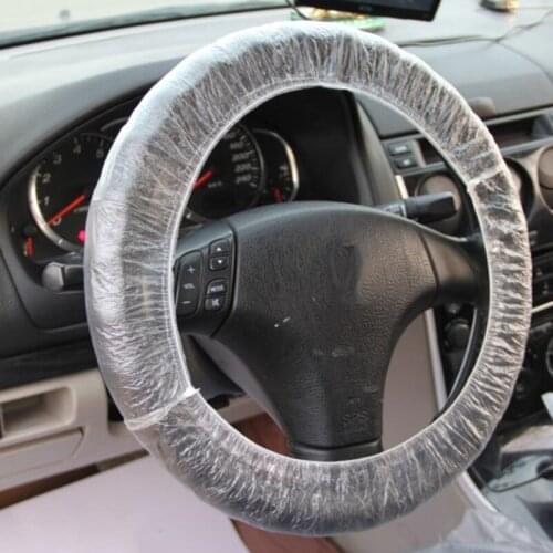 300Pcs/Set Car Steering Wheel Cover for Universal Disposable Plastic Covers