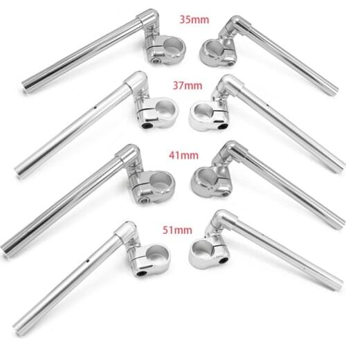 35mm retro motorcycle universal adjustment aluminum alloy detached handlebar split handlebar Cafe Racer clip on handlebar 22