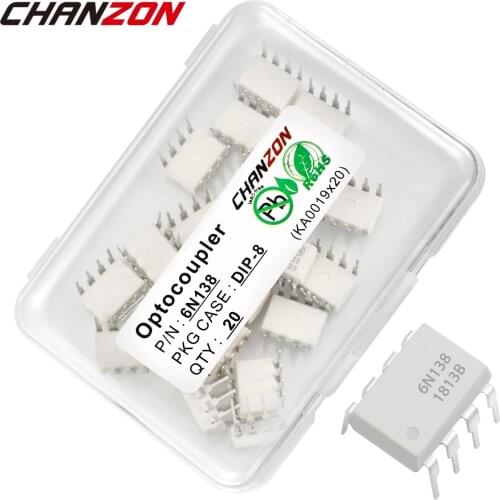 6N138 6N138M DIP8 DIP-8 High Speed Optocoupler Photoelectric Optoisolator Opto Coupler New and Original IC In Stock Chanzon