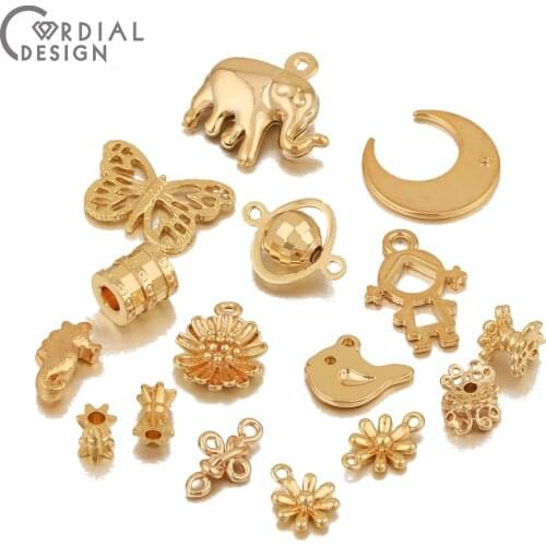 Cordial Design DIY Jewelry Accessories/Spacer Bead/Hand Made/Genuine Gold Plating/Cooper Charms/Jewelry Findings & Components