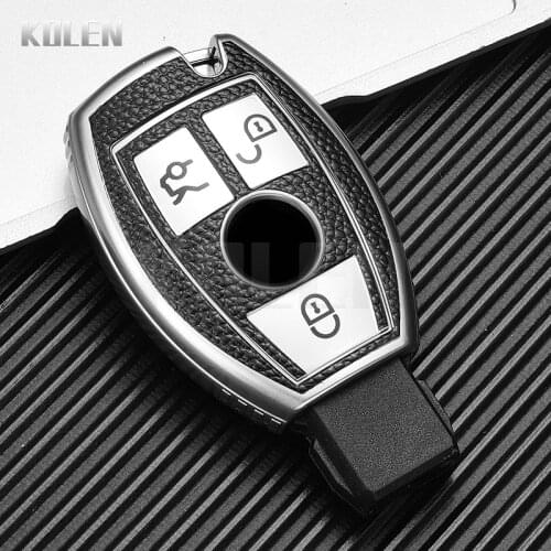 TPU Leather Type Car Key Case Cover Fob For Mercedes Benz A B C G Class W221 W204 W205 W176 W251 W463 GLK GLA CLA Accessories