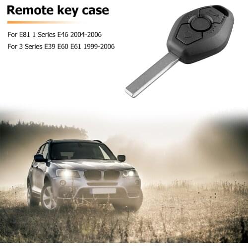 3 Buttons Remote Car Key Fob Case Replacement Car Key Shell for BMW E81 E46 E39 E60 E61 E63 E38 E83