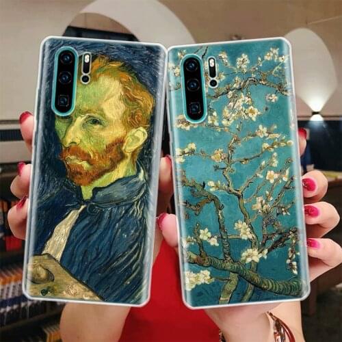 Van Gogh oil Art Painting Silicon Phone Case For Huawei Honor 10 9 20 Lite Y5 Y6 Y7 Y9 9X 8X 8S 8A 7X 7A 7S Pro + 10i20i Coque