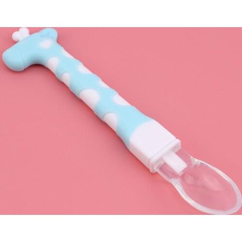Baby Utensils 2020 Latest Style Baby Cute Cartoon Spoon With Travel Safe Toddler Baby Child Feeding Training Spoon For Kids